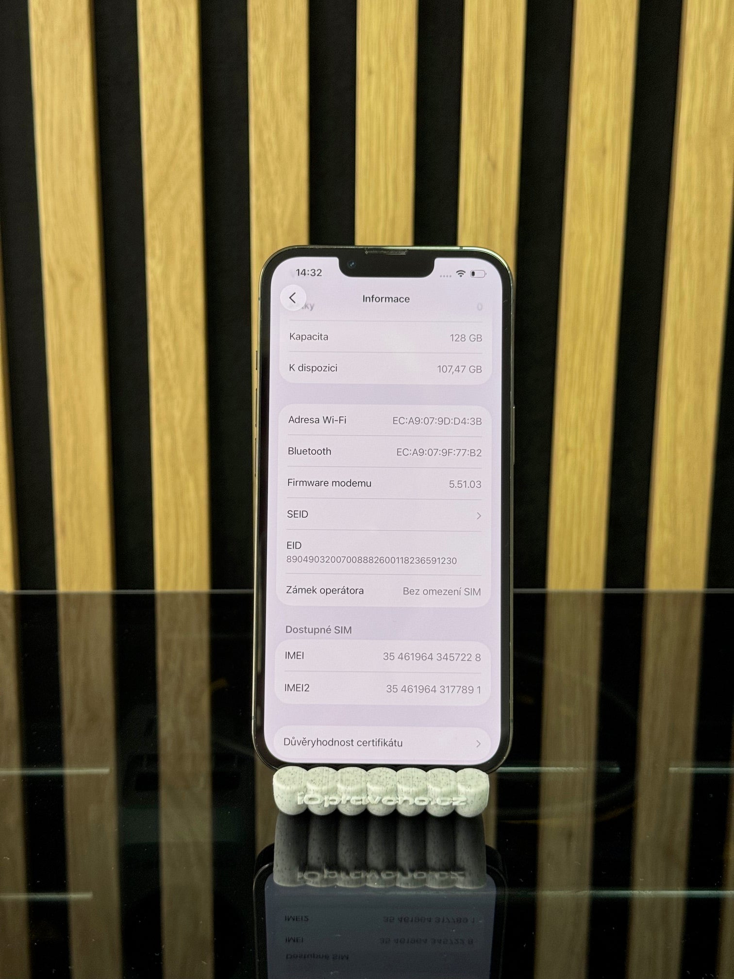 iPhone 13 Pro 128GB Velmi pěkný stav, konkrétní kus 7228, fotka 5 z 11
